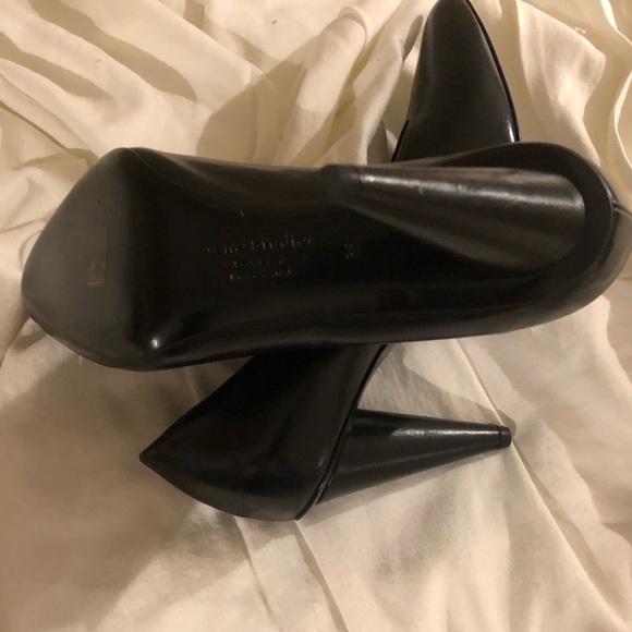 Acne black leather pump - Picture 6 of 7